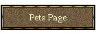 Pets Page